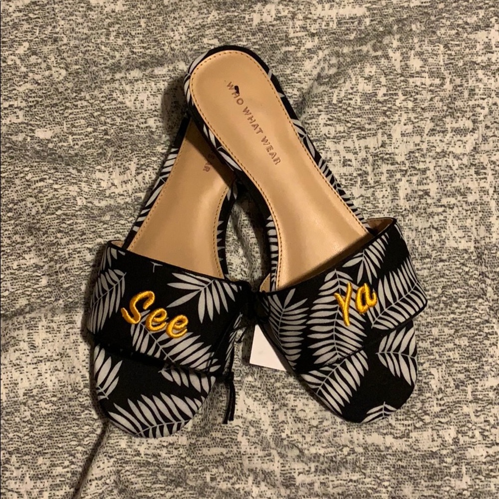 NWT -Who What Wear See Ya Sandals